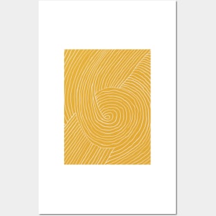 Strokes Tulip Yellow Posters and Art